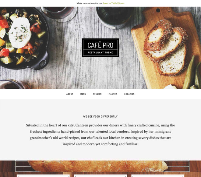 Café Pro Genesis Framework子主题