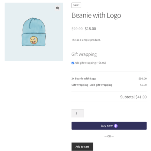 WooCommerce Product Add-Ons 电商产品附加