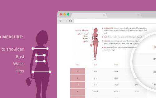 YITH PRODUCT SIZE CHARTS FOR WOOCOMMERCE 电商产品尺寸表