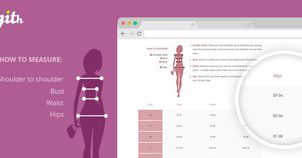 YITH PRODUCT SIZE CHARTS FOR WOOCOMMERCE 电商产品尺寸表
