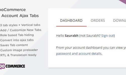 SS WooCommerce Myaccount Ajax Tabs
