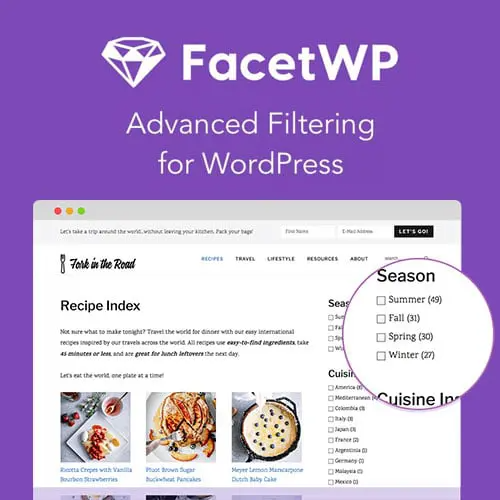 FacetWP WordPress网站高级内容筛选过滤插件