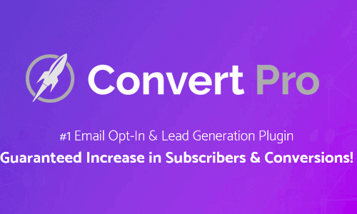 Convert Pro - #1 Email Opt-In & Lead Generation Plugin 第一号电子邮件选择加入和潜在客户生成插件
