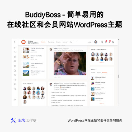 BuddyBoss - 易用的在线社区和会员网站WordPress主题