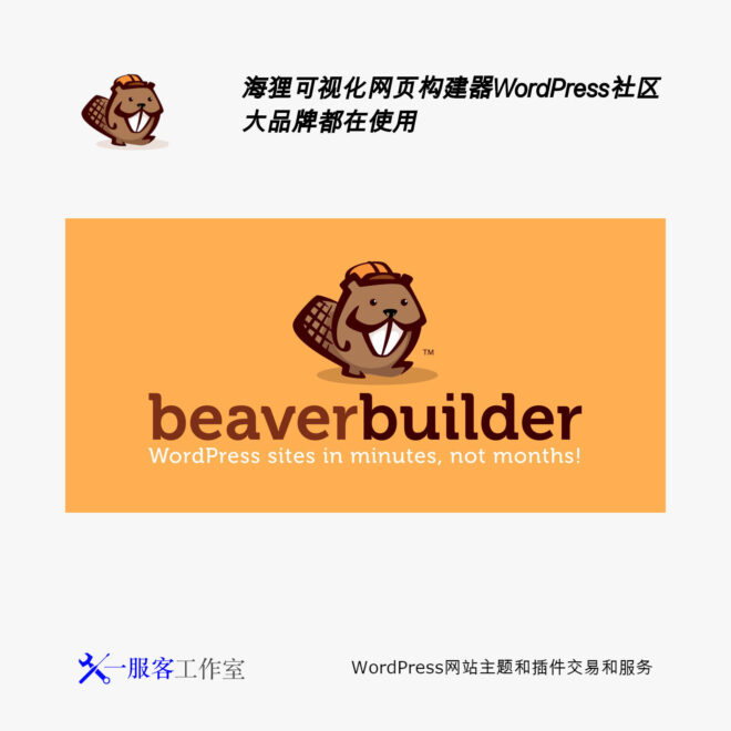 Beaver Builder Pro | 页面生成器 可视化 拖放式设计网页
