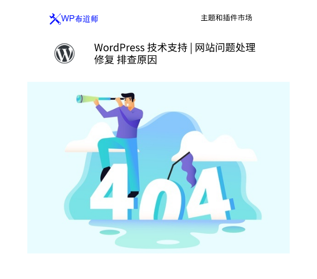 WordPress网站问题修复和核心更新 技术支持和咨询