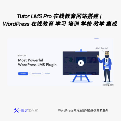Tutor LMS Pro 在线教育网站搭建 | WordPress 在线教育 学习 培训 学校 教学 集成