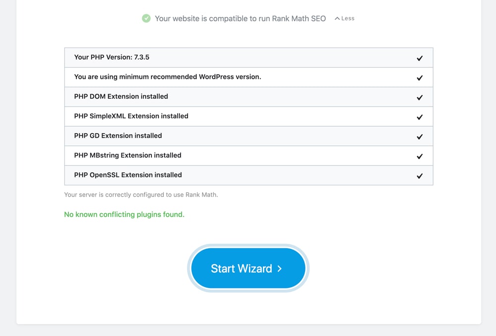 Rank Math - 2023年第1号WordPress SEO插件 82 Compatibility Check