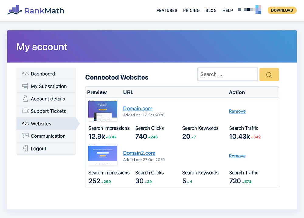 Rank Math - 2023年第1号WordPress SEO插件 40 Client Management for Business Owners