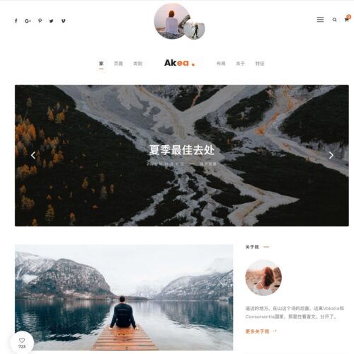 Akea Theme Blog 最小化个人博客主题