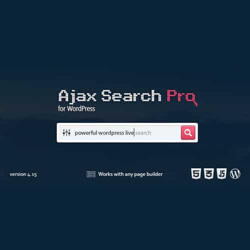 Ajax Search Pro Live WordPress网站内容实时搜索插件功能