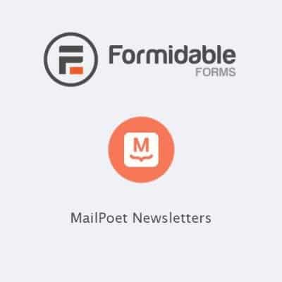 Formidable Forms MailPoet Newsletters强大表单MailPoet邮件通讯集成插件
