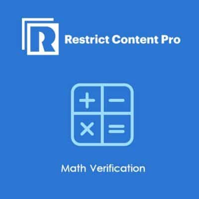 Restrict Content Pro Math Verification限制内容专业数学验证