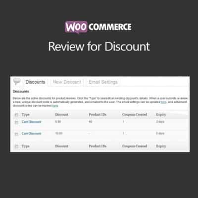 WooCommerce Review for Discount 商城发表评论获得折扣插件