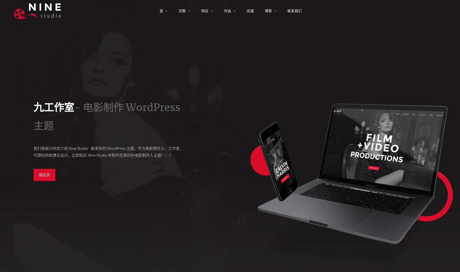 Studio – 导演电影摄影和电影制作人WordPress主题