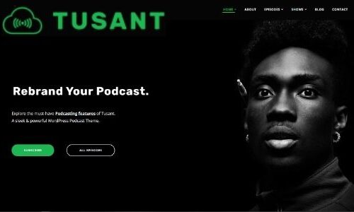 Tusant Podcasting WordPress播客、音乐和视频主题