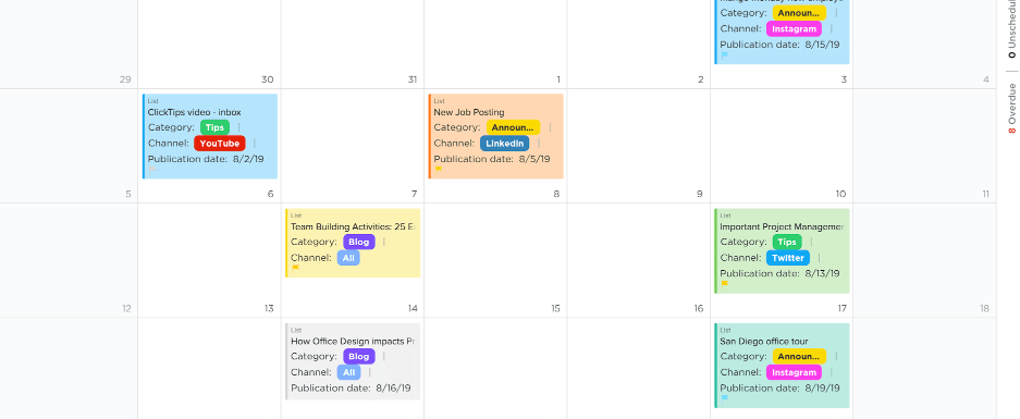 如何创建有用的内容日历