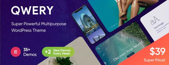 Qwery 最佳 WordPress 主题 [2023]