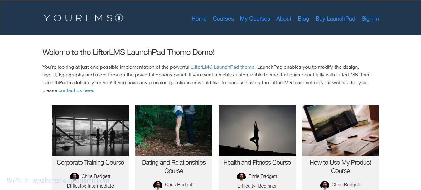 17个最佳WordPress LMS在线教育平台主题 6 LifterLMS LaunchPad elearning wordpress 主题