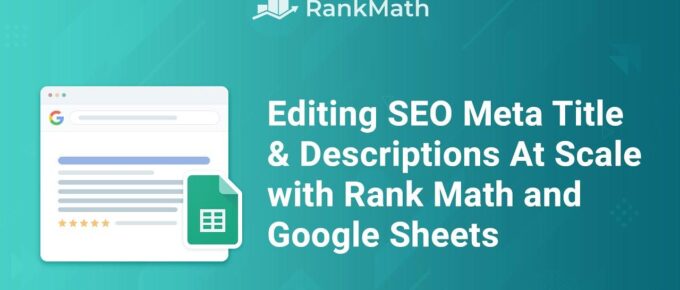 使用Rank Math批量编辑SEO元标题和描述