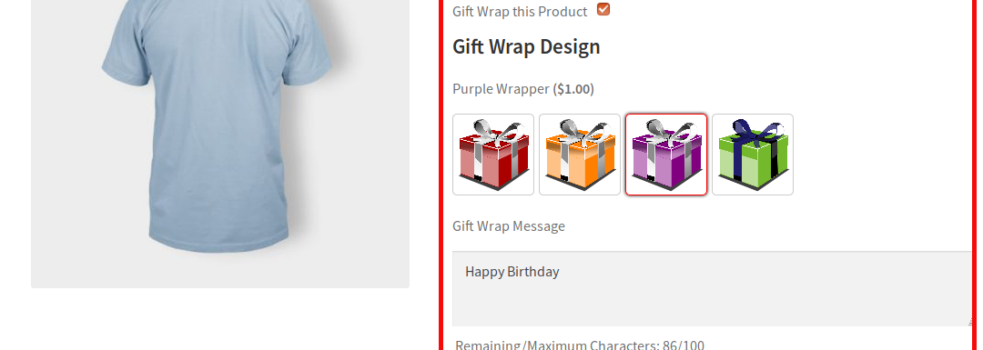 Gift Wrapper for WooCommerce电商商城礼品包装插件，收取产品礼品包装和订单礼品包装费用