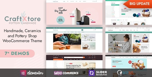 CraftXtore 1.9.1 – Handmade, Ceramics and Pottery Shop WooCommerce Theme – 手工陶瓷与陶艺商店主题 1 CraftXtore 1.9.1 – Handmade, Ceramics and Pottery Shop WooCommerce Theme – 手工陶瓷与陶艺商店主题_image