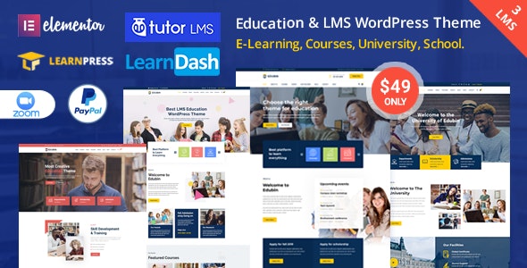 Edubin 9.6.0 – Education WordPress Theme – 教育主题 1 Edubin 9.6.0 – Education WordPress Theme – 教育主题_image