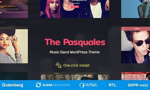 The Pasquales 1.2.5 – Music Band, DJ and Artist WP Theme – 音乐乐队、DJ与艺人WordPress主题