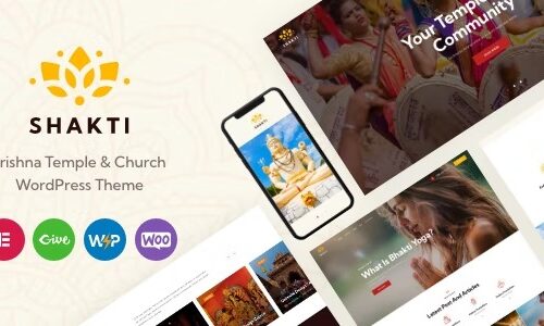 Shakti 1.23.0 – Krishna Temple & Church WordPress Theme – 奎师那神庙与教堂主题