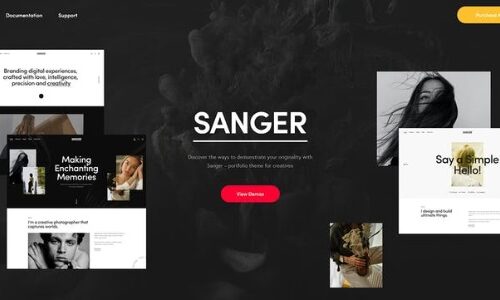 Sanger 1.34.0 – Personal Portfolio for Creatives Theme – 创意人员个人作品集主题