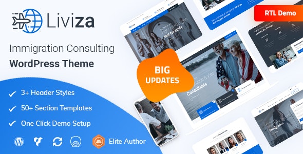 Liviza 4.1 – Immigration Consulting WordPress Theme – 移民咨询主题 1 Liviza 4.1 – Immigration Consulting WordPress Theme – 移民咨询主题_image