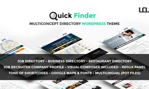 QuickFinder 1.0.7 – Multiconcept Directory WordPress Theme – 多概念目录主题_image