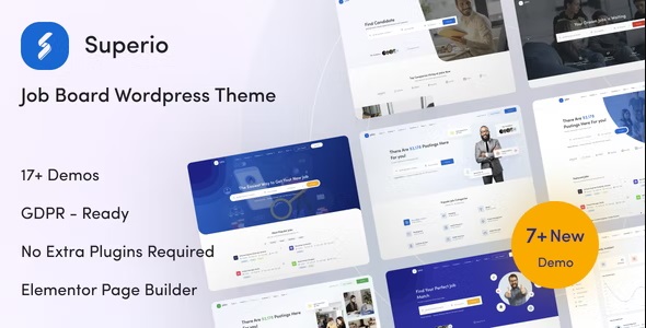 Superio 1.3.37 – Job Board WordPress Theme – 招聘网站主题 1 Superio 1.3.37 – Job Board WordPress Theme – 招聘网站主题_image