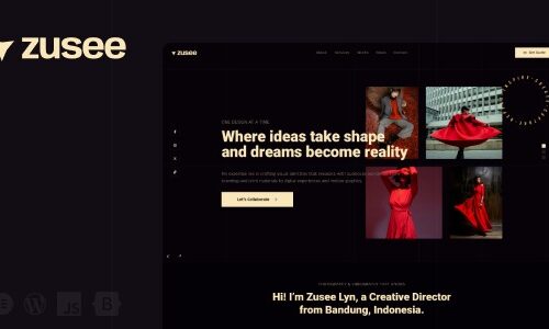 Zusee 1.0.0 – Personal Portfolio WordPress Theme – 个人作品集主题_image