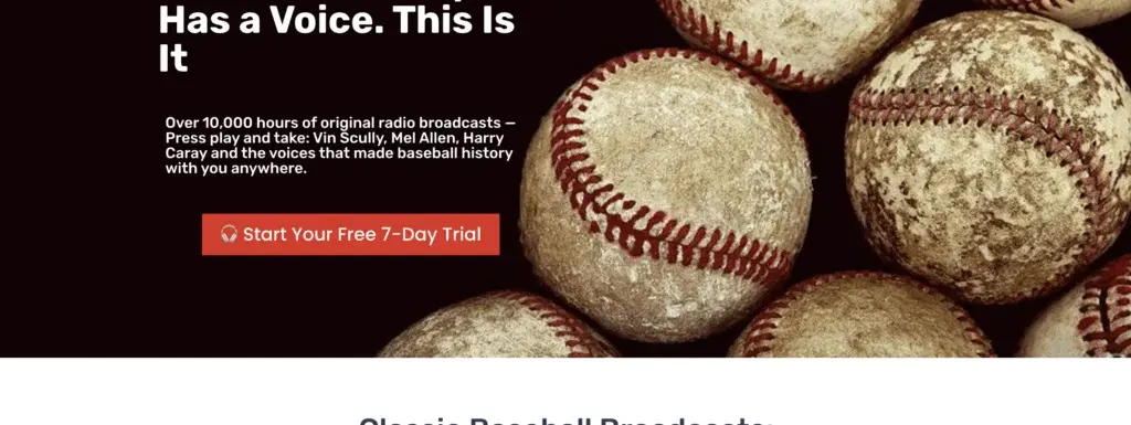 Tom Hannon 因 AI 冲击流量而打造 Classic Baseball Broadcasts 会员网站